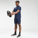 Męski T-shirt treningowy z krótkim rękawem z kolekcji Repeat Graphic MP – Petrol Blue - XS