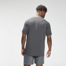 MP Short Sleeve T-shirt med kort ærme til mænd med gentagelsesmærke og grafisk træning - Carbon - XXS