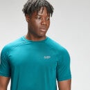 Camiseta de entrenamiento de manga corta con estampado de marca repetido para hombre de MP - Verde azulado