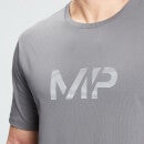 MP メンズグラデーションライングラフィックショートスリーブTシャツ - カーボン - XXS