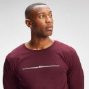Camiseta de manga larga con miniestampado de marca para hombre de MP - Granate - S
