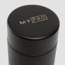 MYPRO Große Metall-Wasserflasche - Schwarz – Schwarz – 750 ml
