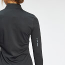 Camiseta con cremallera de 1/4 de corte recto Power Ultra para mujer de MP - Negro - XS