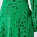 KENZO Women's Printed Midi Fluid Skirt - Green - EU 38/UK 8