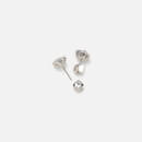 Kate Spade New York Women's Round Earrings - Clear/Silver