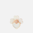 Kate Spade New York Women's Precious Pansy Stud Earrings - Cream Multi/Rose Gold