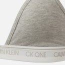 Calvin Klein Women's Ck One Unlined Triangle Bra - Grey Heather - XS