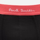 PS Paul Smith Men's 3-Pack Contrast Waistband Boxer Breifs - Black - S