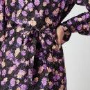 Baum Und Pferdgarten Women's Ajana Wrap Dress - Paris Flower Purple