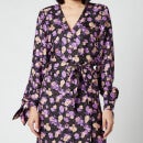 Baum Und Pferdgarten Women's Ajana Wrap Dress - Paris Flower Purple