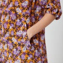 Baum Und Pferdgarten Women's Avagail Dress - Paris Flower Sunshine - EU 38/UK 10