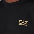 EA7 Men's Core ID Crewneck Sweatshirt - Black/Gold - S