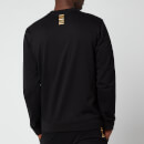 EA7 Men's Core Identity French Terry Sweatshirt - Black/Gold - S