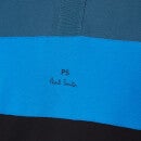 PS Paul Smith Men's Regular Fit Colourblock Polo Shirt - Blue/Black