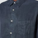 Officine Generale Men's Benoit Dyed Tencil Shirt - Dark Navy