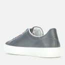 Canali Men's Lace Up Classic Leather Sneakers - Grey