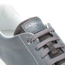 Canali Men's Lace Up Classic Leather Sneakers - Grey