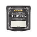 Rust-Oleum Chalky Floor Paint Chalk White 2.5L