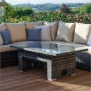 Nova Kendal Rattan Rising Corner Dining Left in Brown Homebase