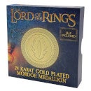 DUST! Lord Of The Rings 24k Gold Plated Medallion (Elven) - Zavvi Exclusive