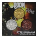DUST! Doom 5th Anniversary Limited Edition Set of 3 Medallion Collection - Zavvi Exclusive