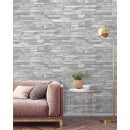 Grandeco Inibition Stone Grey Wallpaper