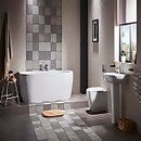 Cedar White Cloakroom Basin with 1 Tap Hole - 400mm