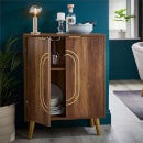 Vienna Dark Wood Drinks Cabinet