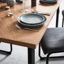 Skelby herringbone oak sales table