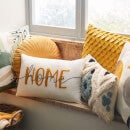 Round ochre cushion 2025