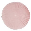 Round Velvet Cushion Blush 45cm Homebase