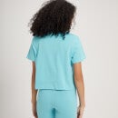 Camiseta corta con estampado gráfico gradual para mujer de MP - Azul cielo
