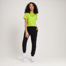 MP Women's Fade Graphic Crop T-Shirt - Lime - XXS