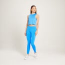 Bluză decupată de antrenament MP Linear Mark pentru femei - Bright Blue - XS