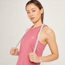 MP dámské tričko bez rukávů s vykrojenými zády Linear Mark Training – frosted berry - XS
