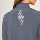 Dámske športové tričko MP Linear so štvrtinovým zipsom – tmavosivé - XS