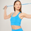 Bustieră sport de antrenament MP Linear Mark pentru femei - Bright Blue - XXS
