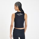 MP Damen Infinity Mark Training Crop Vest – Schwarz - XS
