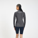 MP dámske tréningové tričko so štvrtinovým zipsom Infinity Mark – sivé
