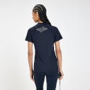 Damski T-shirt treningowy z kolekcji Infinity Mark MP – Petrol Blue - XS