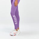 Damskie legginsy treningowe z kolekcji MP Graffiti Graphic – Deep Lilac