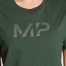 MP 여성용 그래디언트 라인 그래픽 티셔츠 - 다크 그린 - S