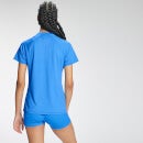 T-shirt d’entraînement à imprimé répétitif MP pour femmes – Bleu vif - XXS