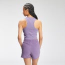 Naisten lyhyt kohojuovainen MP Essential - Savuava violetti - XS