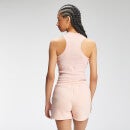 Camiseta corta sin mangas de punto elástico acanalado para mujer de MP - Light pink - L