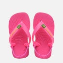 Havaianas Toddlers' Brasil Logo II Flip Flops - Pink Flux - UK 6 Toddler