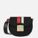 Furla Women's Metropolis Mini Cross Body Bag Round - Nero/Ruby