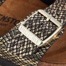 Birkenstock Women's Shiny Python Arizona Slim Fit Double Strap Sandals - Black/Gold - EU 36/UK 3.5