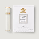 Atomizador de perfume de viaje recargable 10 ml -Blanco/Oro