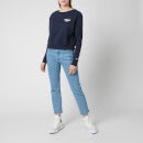 Tommy Jeans Women's Tjw Branded Back Rib Crew Sweatshirt - Twilight Navy - S